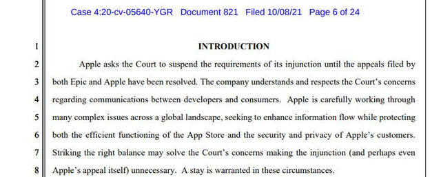 美法院驳回苹果请求，要求AppStore必须在12月9日前支持三方支付
