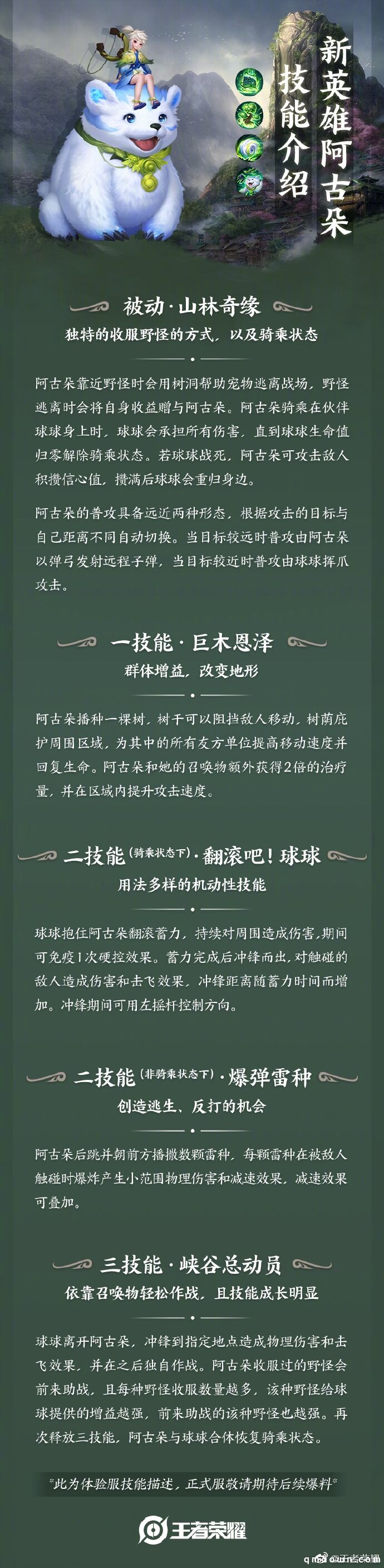《王者荣耀》新英雄阿古朵技能展示和玩法介绍