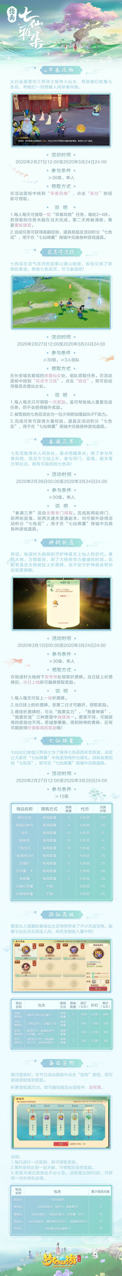 《梦幻西游三维版》七仙雅集活动指南!许愿就得神装珍宠道具