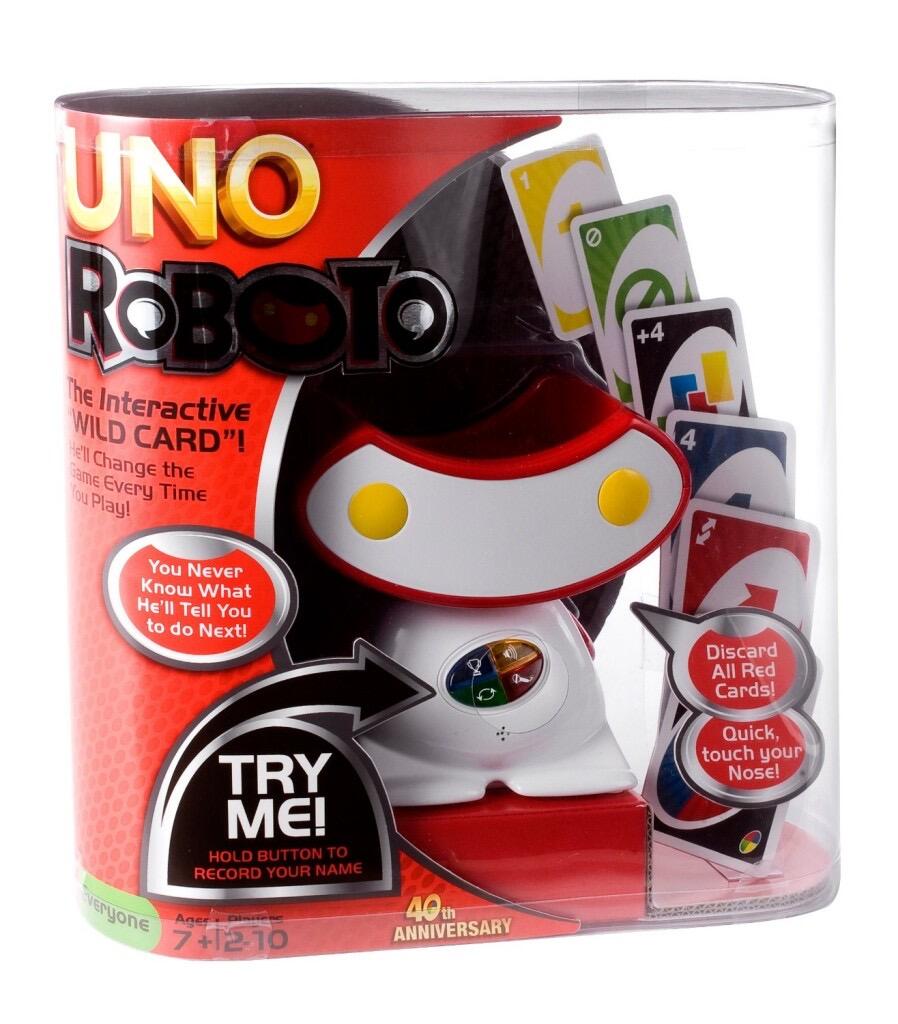 《一起优诺》自带裁判的UNO牌——Uno Roboto！