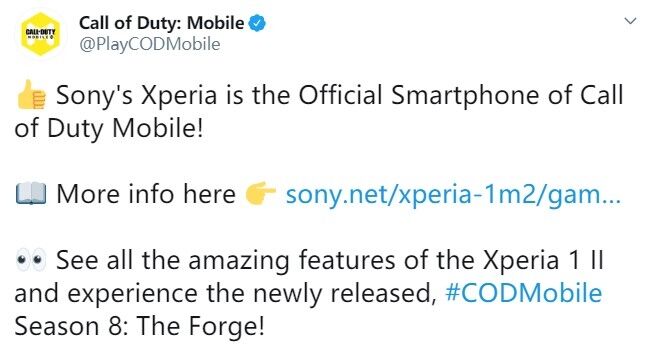 索尼Xperia成《使命召唤手游》官方合作手机品牌