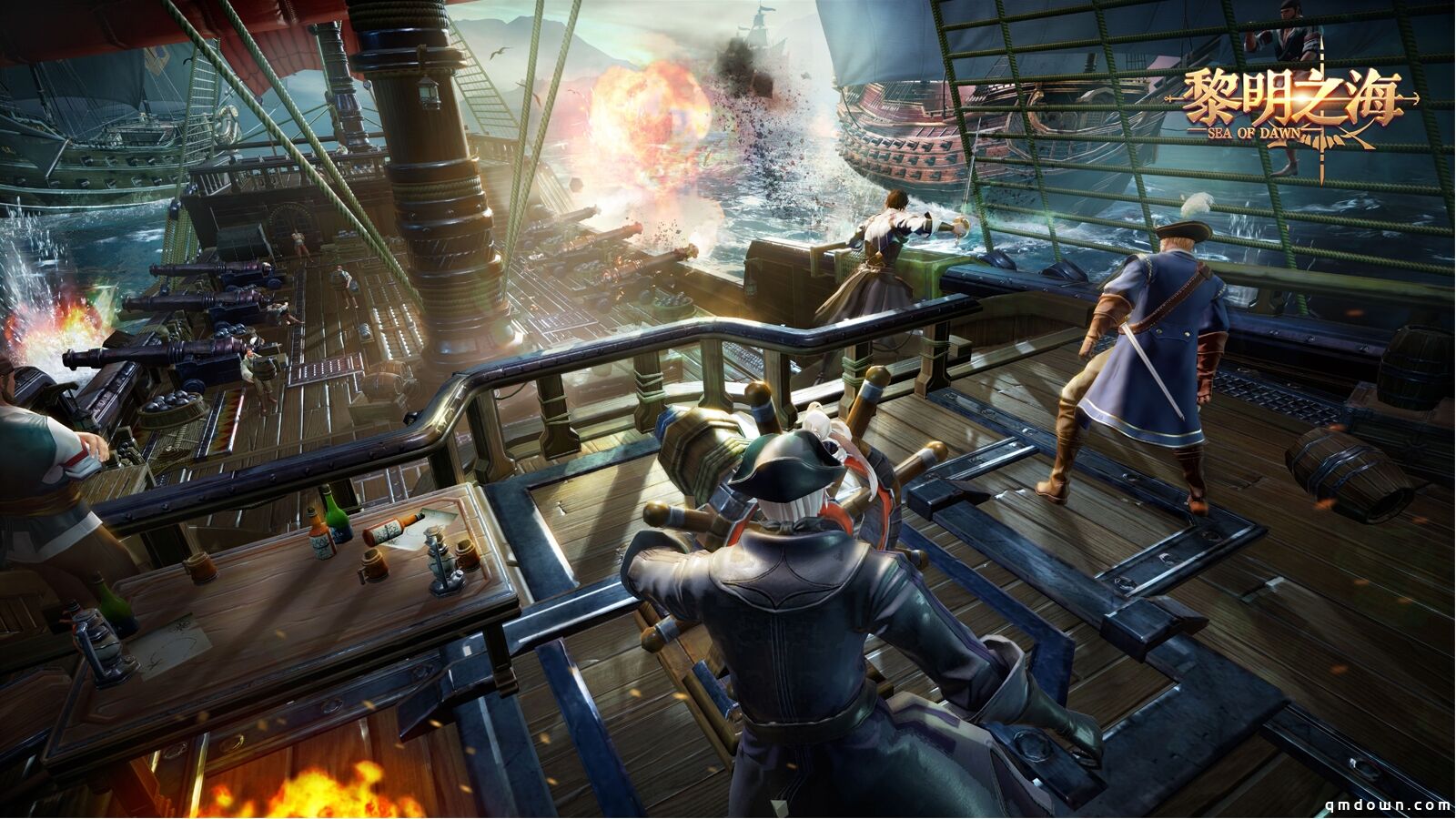 航海冒险MMORPG手游《黎明之海》今日官网上线 公测预约全面开启