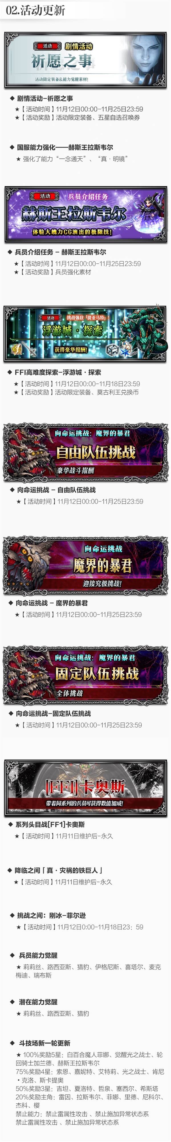 千万财富汇聚！FFBE双十一超值宝藏活动