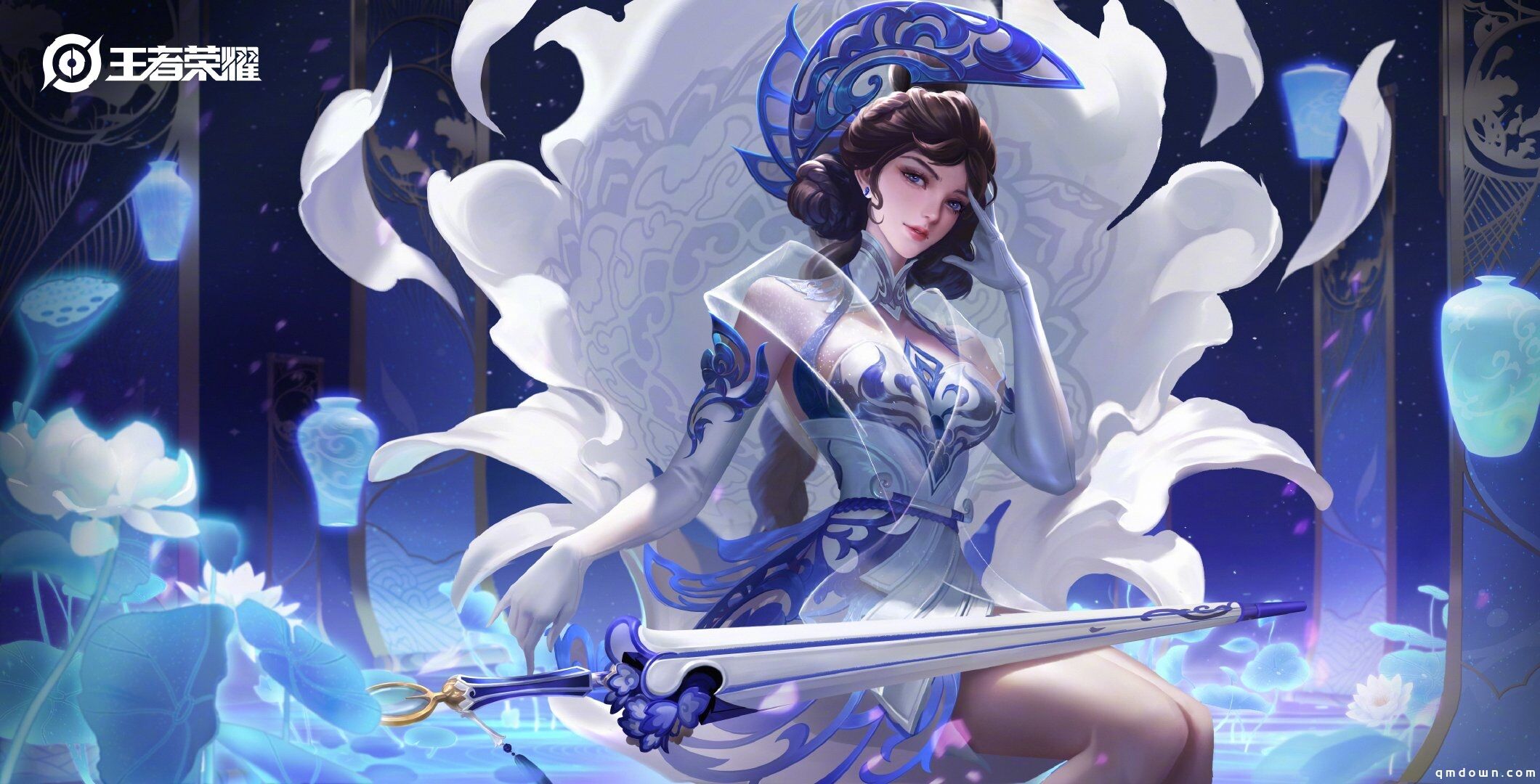 《王者荣耀》露娜新皮肤 女神鉴宝家能与瓷器共鸣