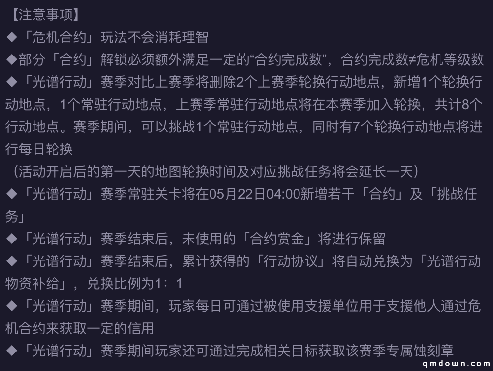 明日方舟：新赛季「光谱行动」开启 蓝毒新衣 机密圣所开放