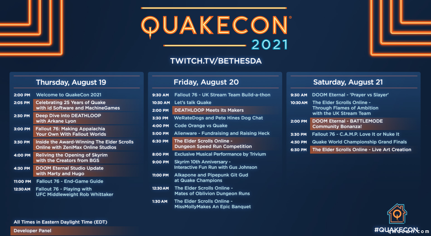 B 社宣布游戏嘉年华 QuakeCon 回归，将于 8 月 19 日举办