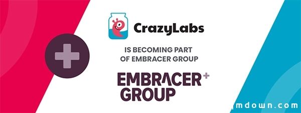 Embracer Group宣布收购CrazyLabs