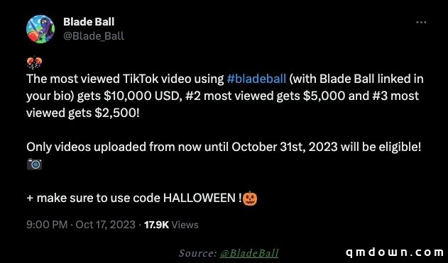 2人开发、同时在线41万！Roblox上爆火新游《Blade Ball》啥玩法？