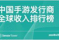 6月中国手游发行商全球收入排行榜：点点互动《Tasty Travels: Merge Game》表现亮眼，跻身全球合成手游收入增长亚军