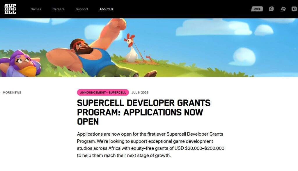 腾讯要当活雷锋?Supercell要投资非洲游戏!最高白送20万美元、不要股权